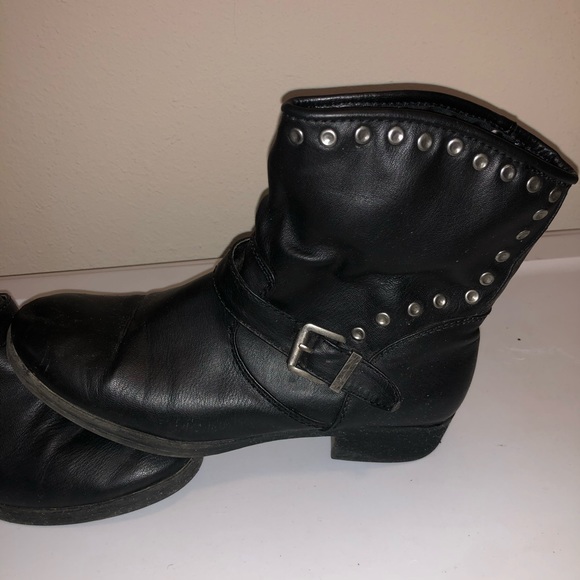 Black Moto Booties SIZE: 8.5 - Picture 3 of 8